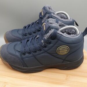 Azooken Womens Winter Snow Work Warm Fur Lining NAVY Boots SIZE 10.5 US/EU‎ 41